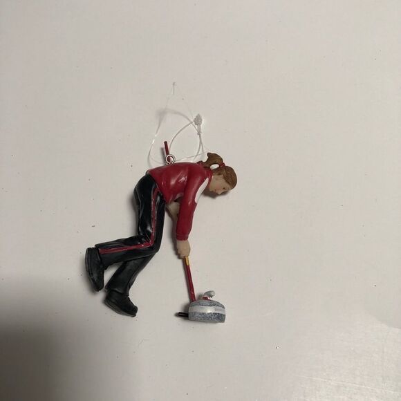 🍭6/$30 Female curler Christmas ornament - Picture 2 of 5